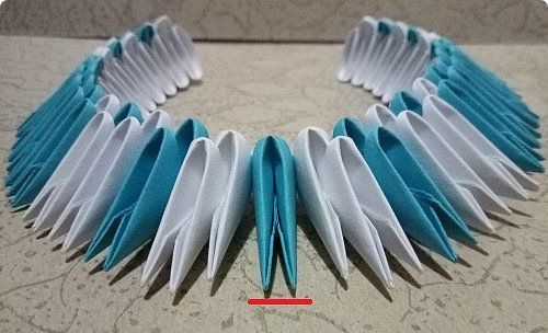 МК модульное оригами собака-конфетница