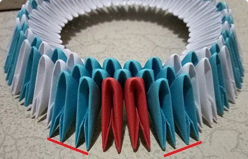 МК модульное оригами собака-конфетница