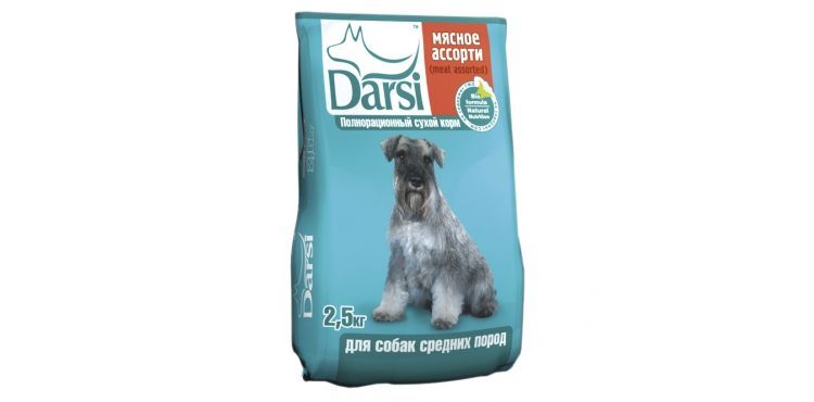 Сухой корм Дарси для собак средних размеров