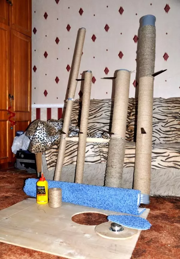 Комплекс для кошек своими руками: как сделать игровой домик для любимого питомца