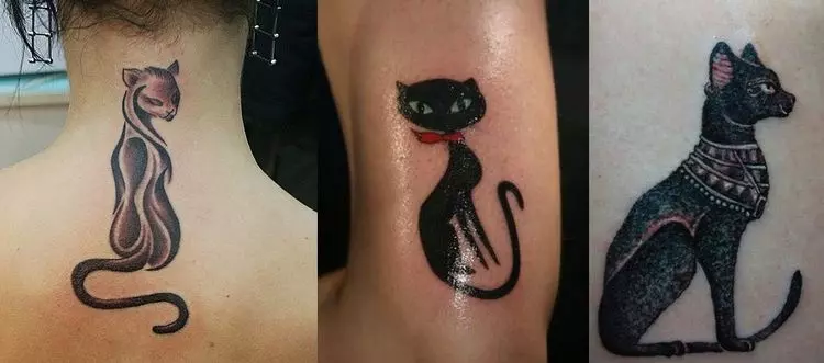Значение татуировки Кошка или Кот (60+ фото)