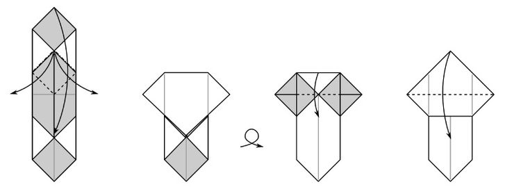 Закладка для книжки оригами кот